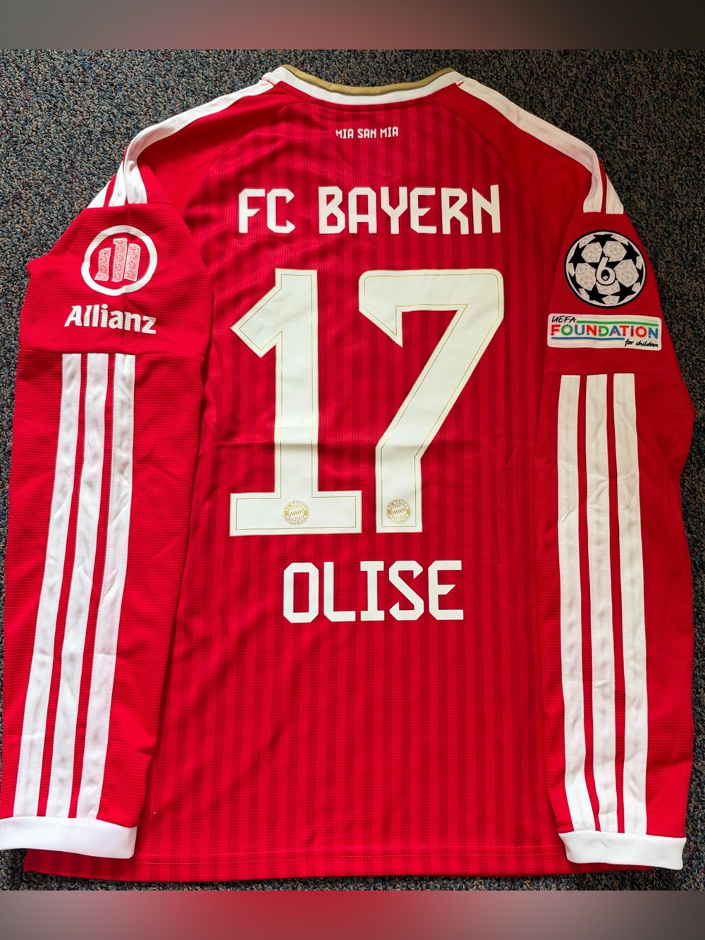 OLISE 17 BAYERN 26/27 LONG SLEEVE HOME JERSEY (XL)